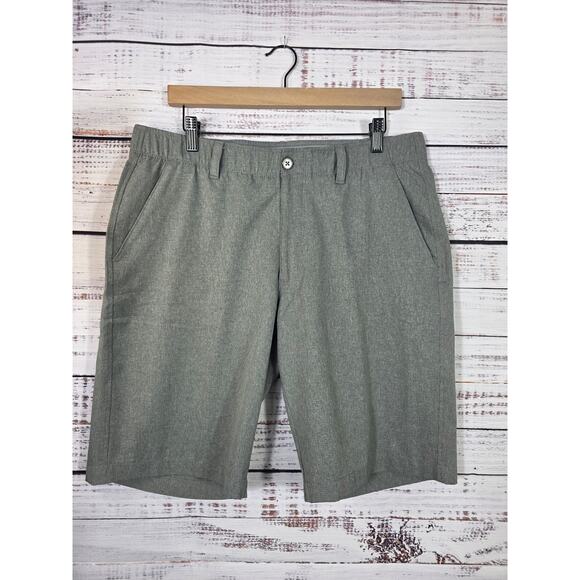Under Armour Men's HeatGear Shorts in Gray and Black/gray 2 Pair size 36 - Picture 1 of 8